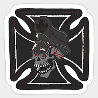 Military Skull Cross Sticker